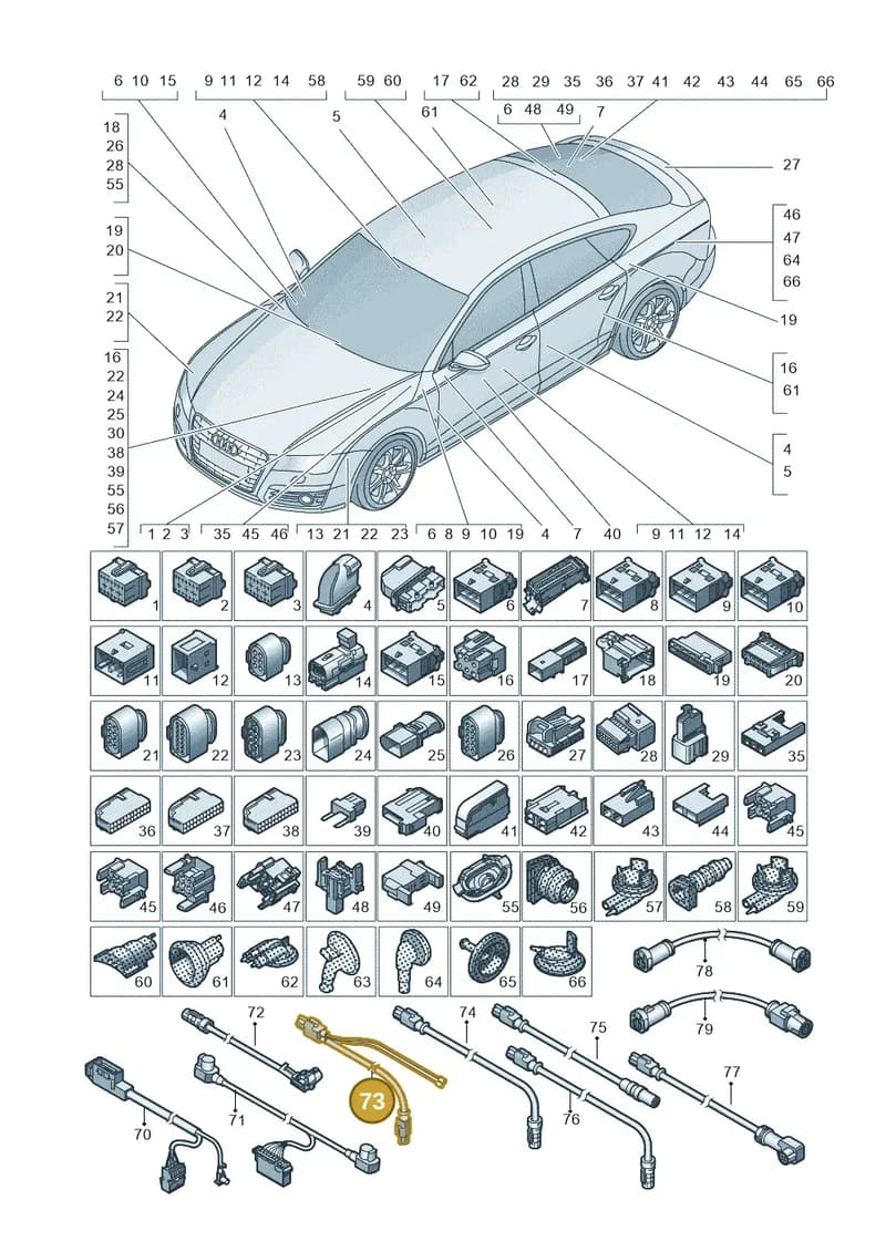 4H1971192A — Audi A6 (2014-2018) diagram 798971790, position 73
