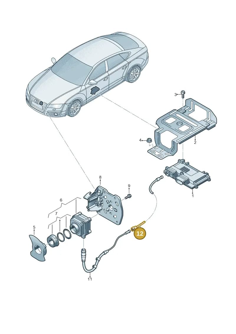 4H1971192A — Audi A7 Sportback (2014-2018) diagram 788907400, position 12