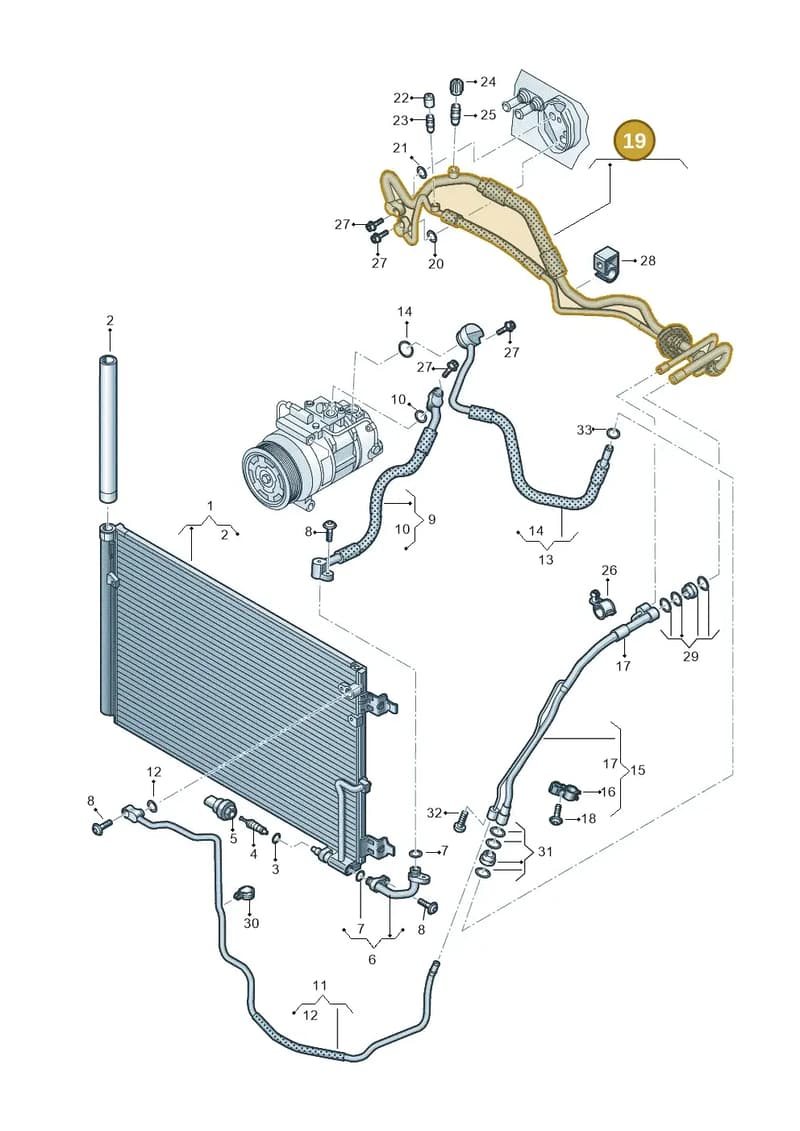 4H2260713M — Audi A8 (2013-2018) diagram 771260450, position 19