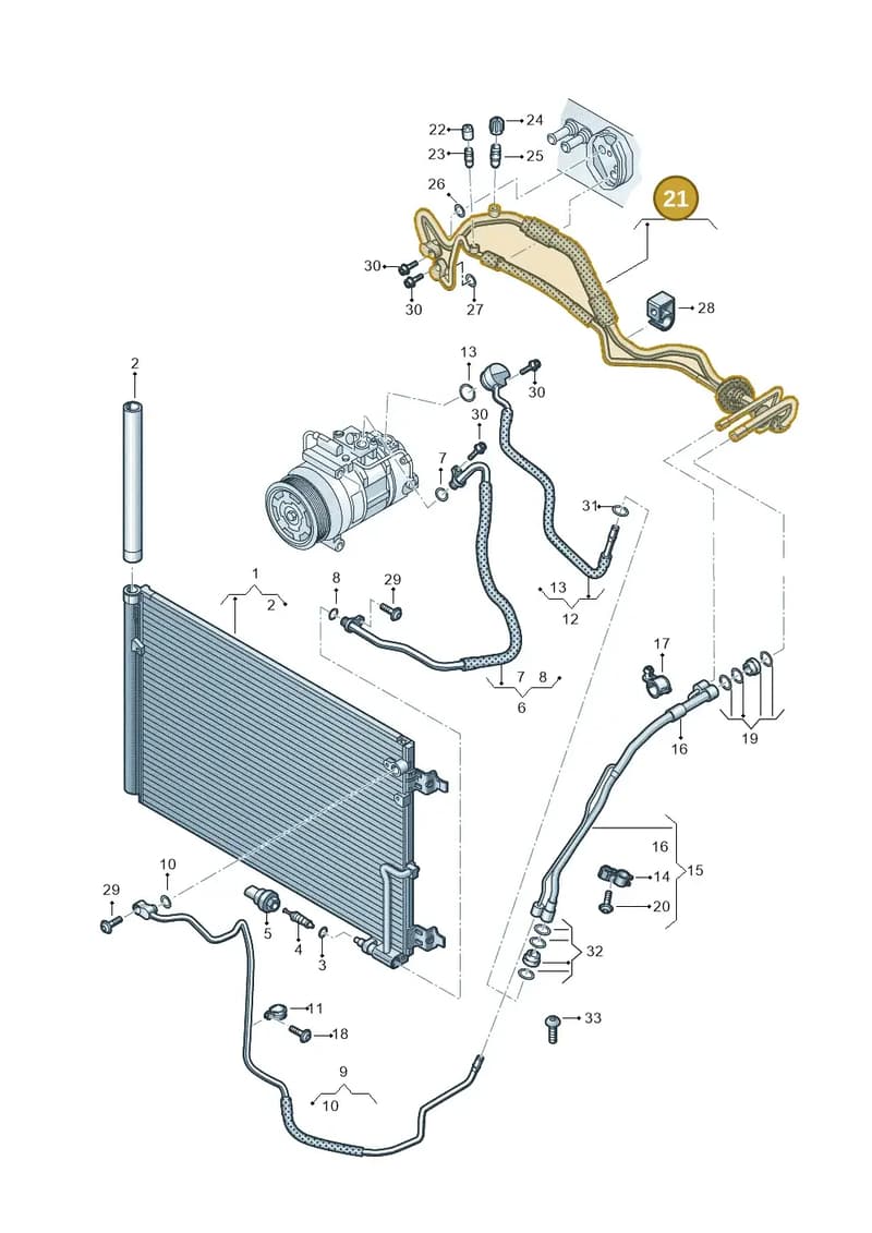 4H2260713M — Audi A8 (2013-2018) diagram 771260650, position 21