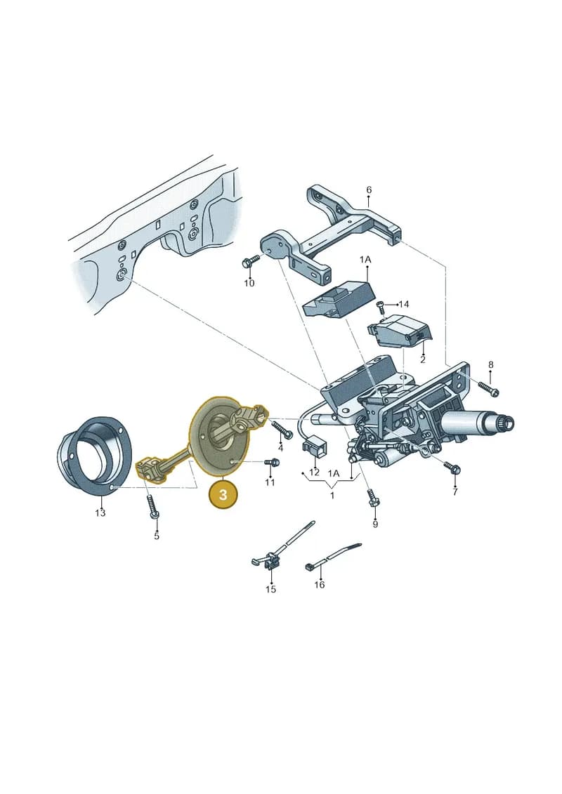 4H2419753D — Audi A8 (2013-2018) diagram 771419500, position 3
