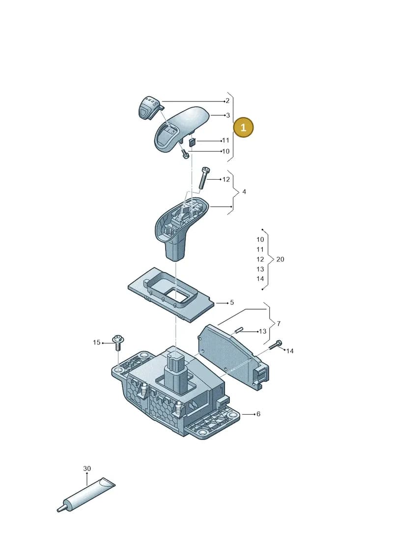 4H2713139AB7V7 — Audi A8 (2013-2018) diagram 696713100, position 1