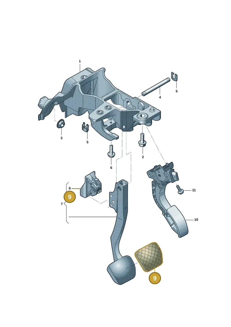 4H2723173 — Audi E-tron (2020-2023) diagram 4kc723250, position 9