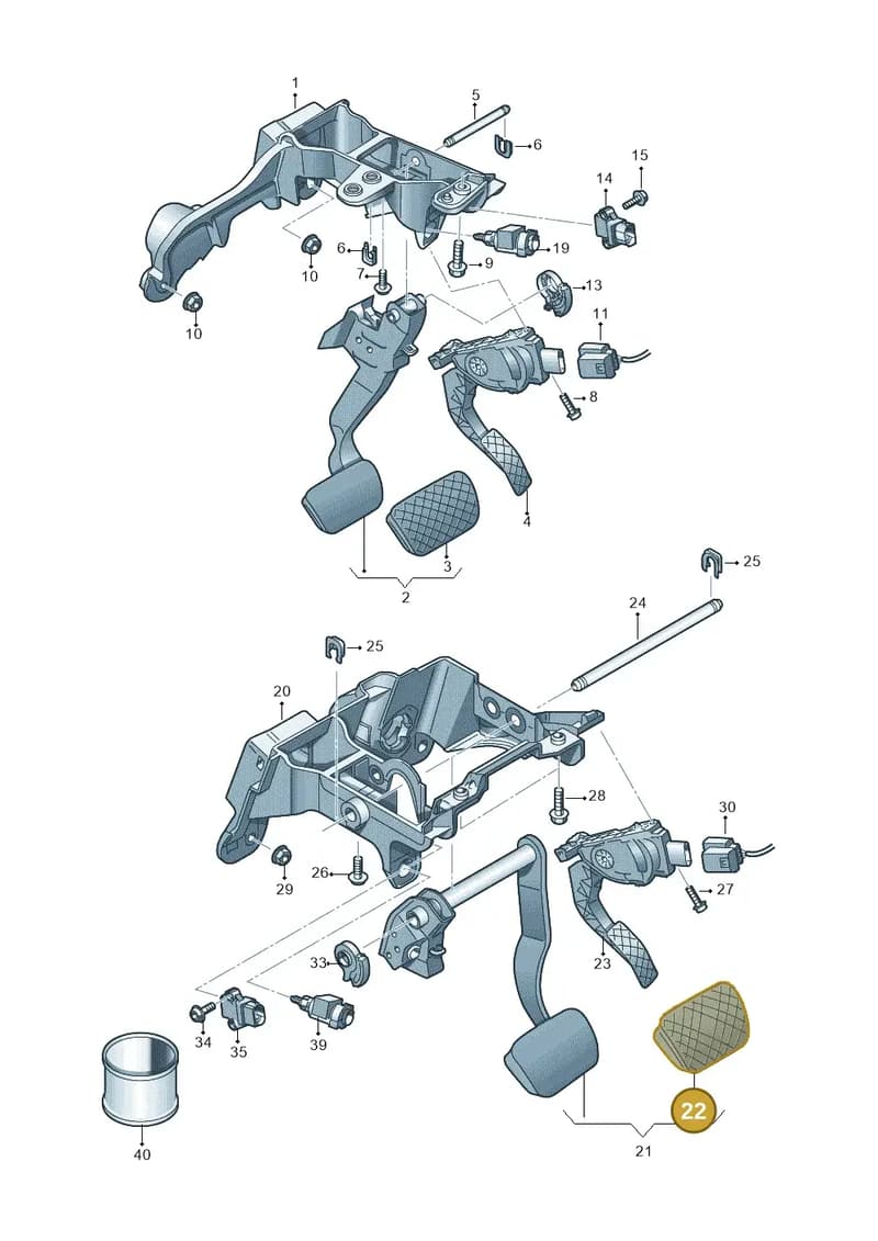 4H2723173 — Audi A8 (2013-2018) diagram 771723350, position 22