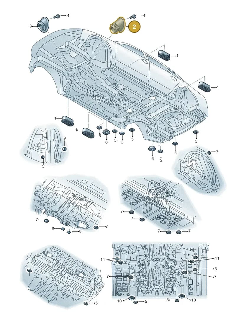 4H2805673D — Audi A8 (2013-2018) diagram 771803550, position 2