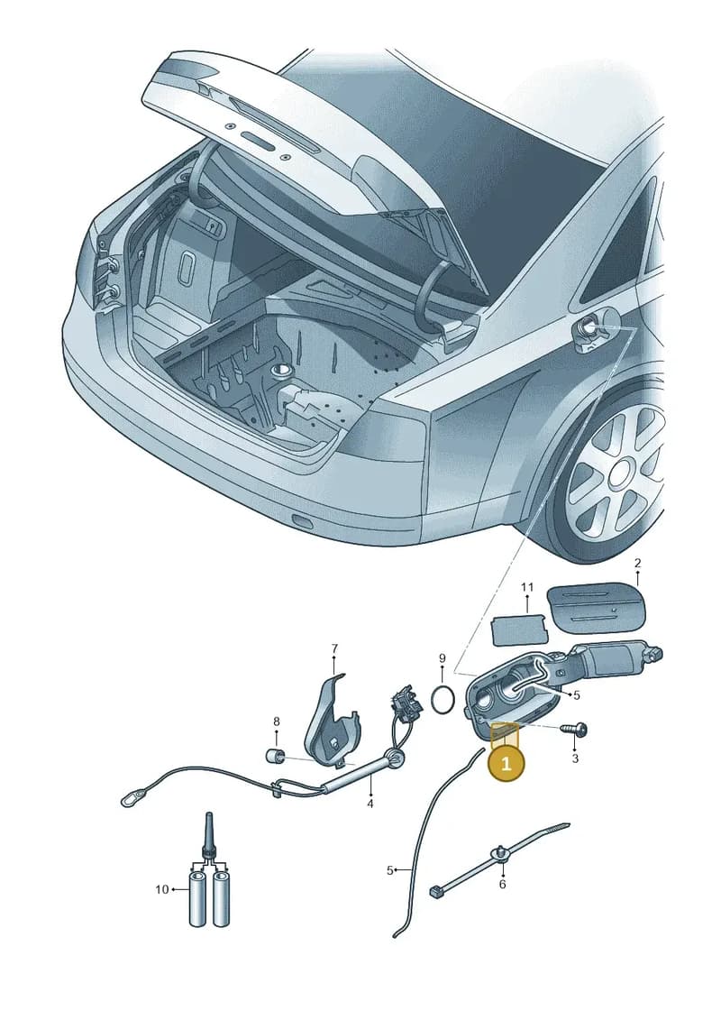 4H4809857E — Audi A8 (2013-2018) diagram 696809900, position 1