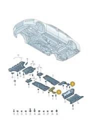 4H4825213D Audi Underbody Trim