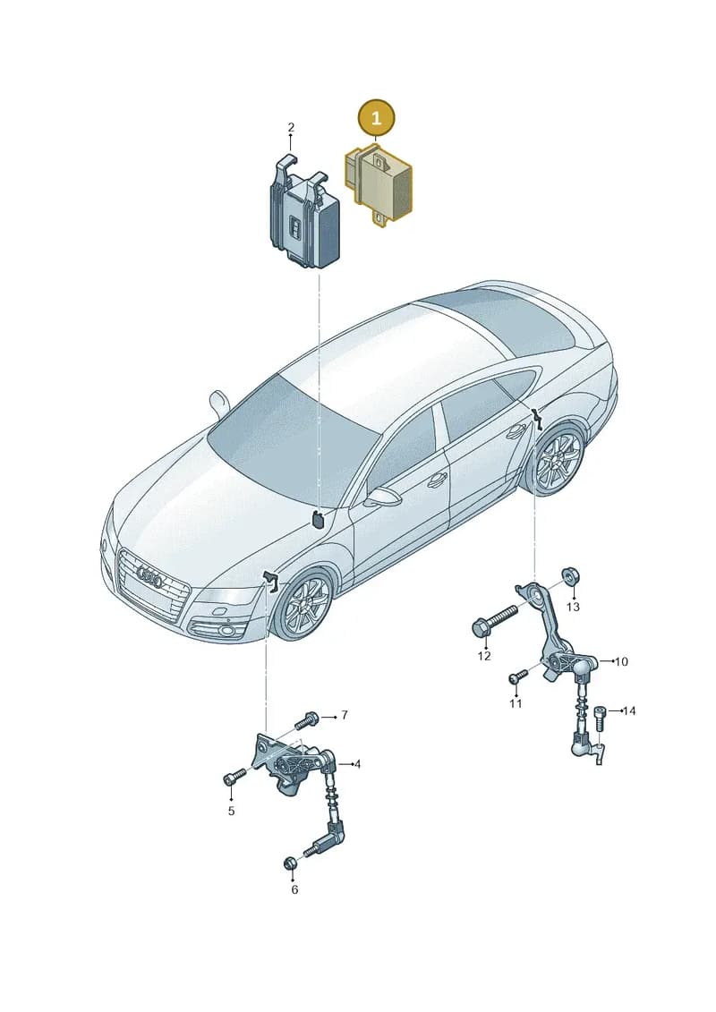 4H4907357C — Audi RS7 Sportback (2013-2018) diagram 765941250, position 1