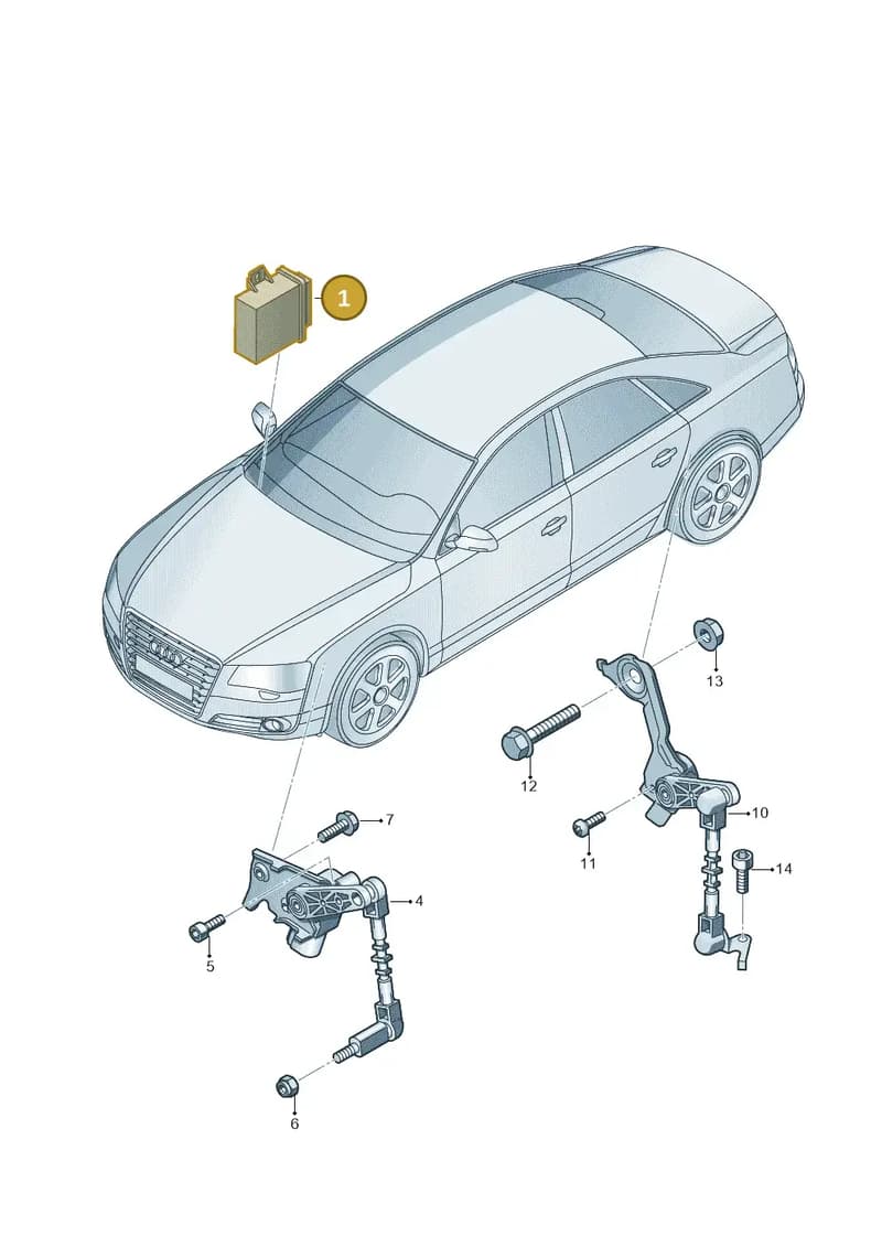 4H4907357C — Audi A8 (2013-2018) diagram 771941250, position 1