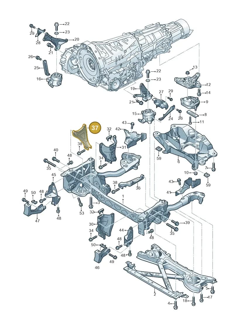 4H6399260 — Audi A8 (2013-2018) diagram 771399900, position 37