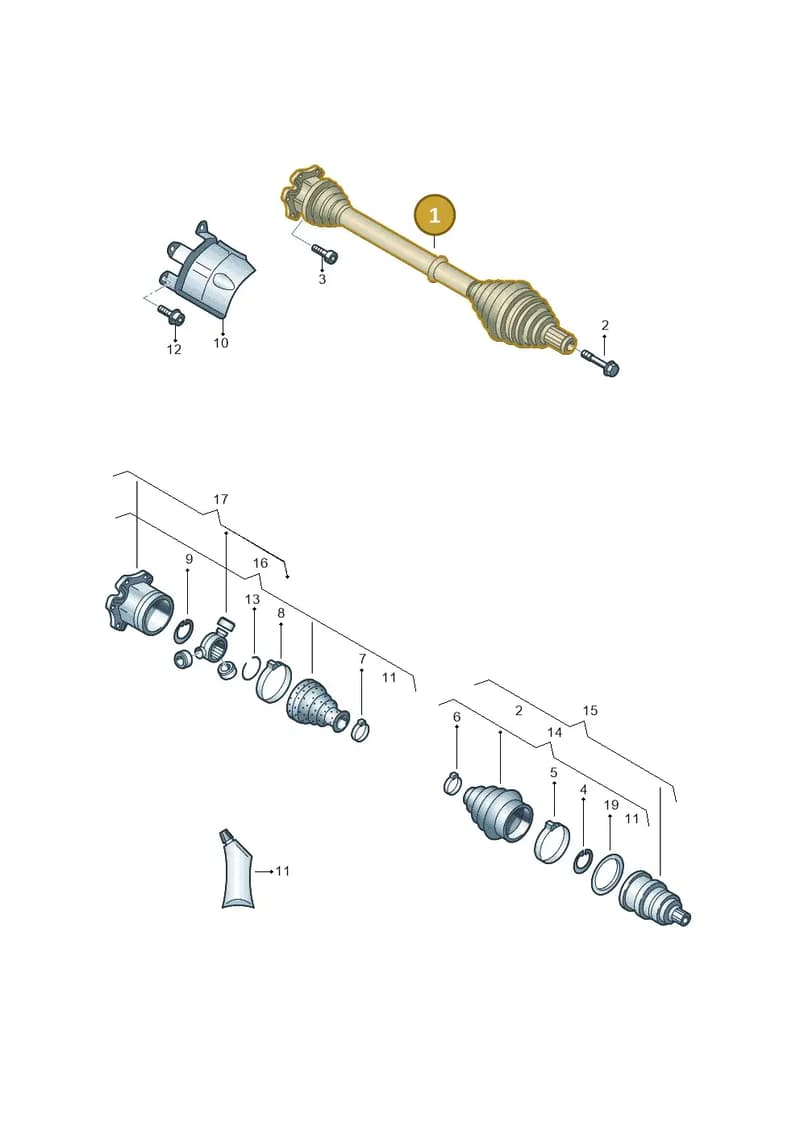4H6407271 — Audi A8 (2013-2018) diagram 696407600, position 1