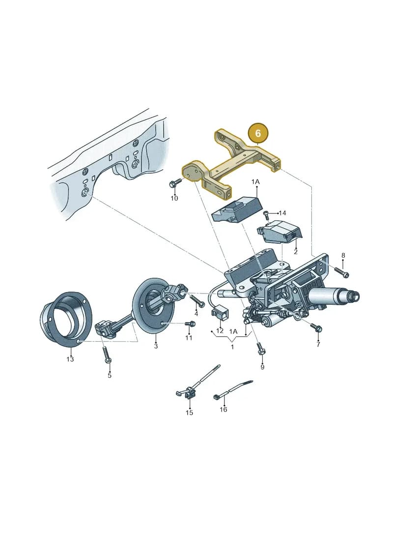 4H6419250B — Audi A8 (2013-2018) diagram 771419500, position 6