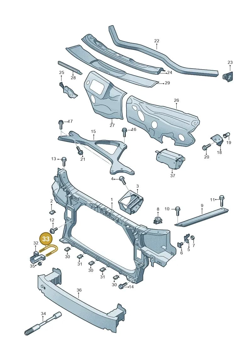 4H6805717 — Audi A8 (2013-2018) diagram 696805000, position 33