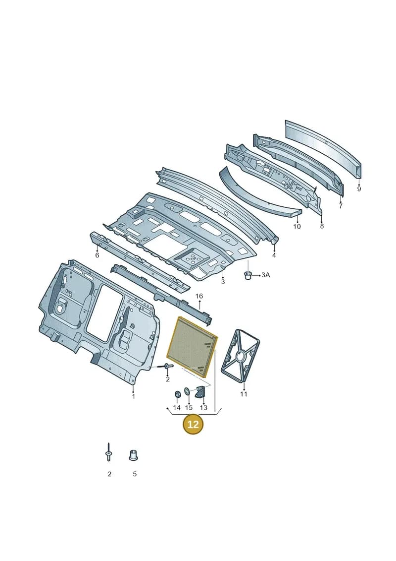 4H6813330B — Audi A8 (2013-2018) diagram 696813000, position 12