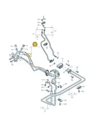 4H6816713 Audi Refrigerant Pipe
