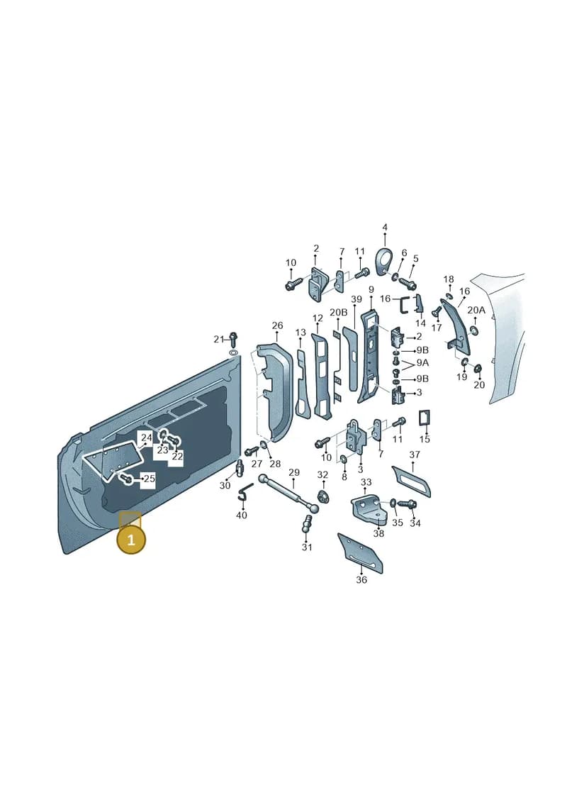 4H6831052A — Audi A8 (2013-2018) diagram 771831000, position 1