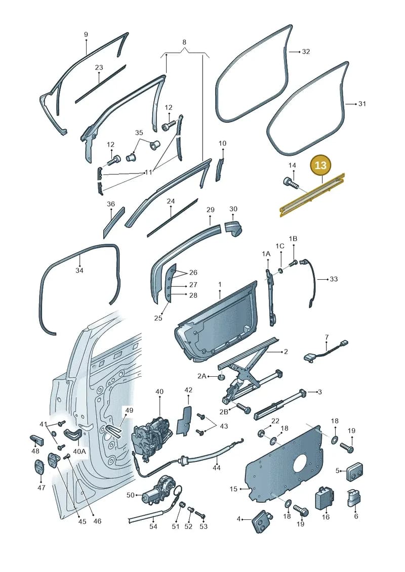 4H6833673 — Audi A8 (2013-2018) diagram 771839350, position 13