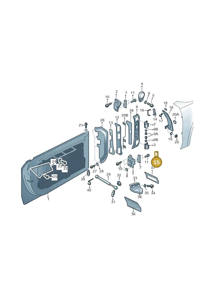 4H6837334 — Audi A8 (2013-2018) diagram 771831000, position 15