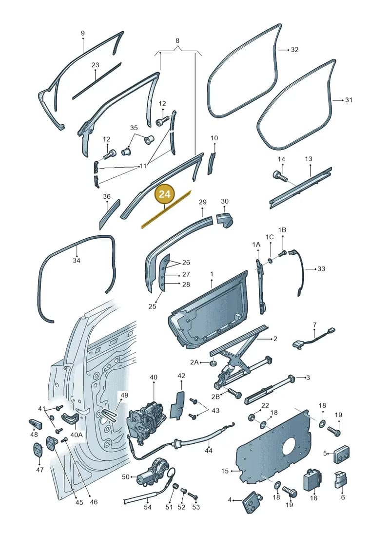 4H6839479 — Audi A8 (2013-2018) diagram 771839350, position 24
