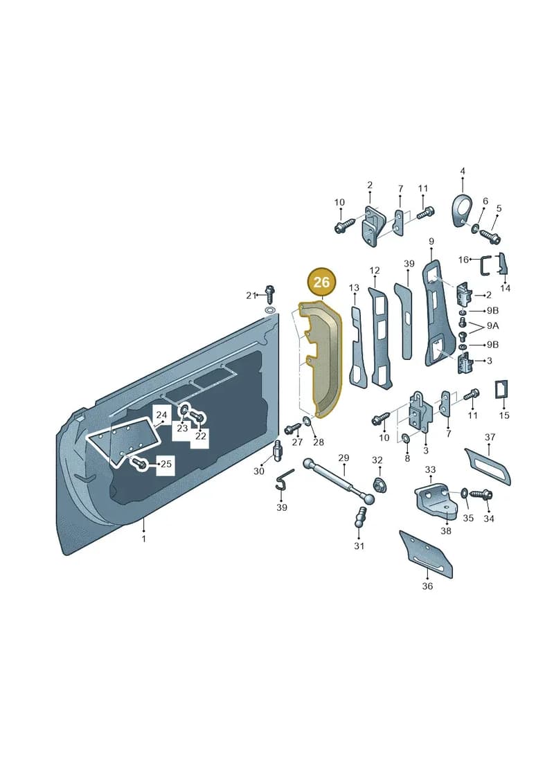 4H6839766 — Audi A8 (2013-2018) diagram 771833000, position 26