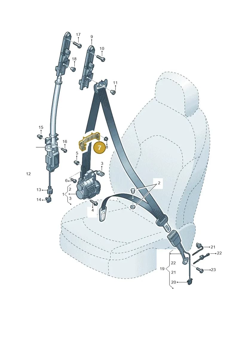 4H6857818 — Audi A8 (2013-2018) diagram 771857600, position 7