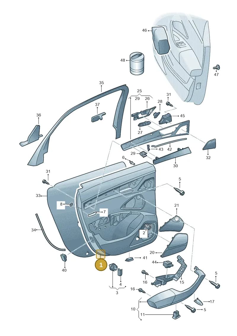 4H6867304WFA — Audi A8 (2013-2018) diagram 771867410, position 1