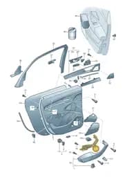 4H6959528BV2 Audi Switch Mounting (Atlas Beige BV2)