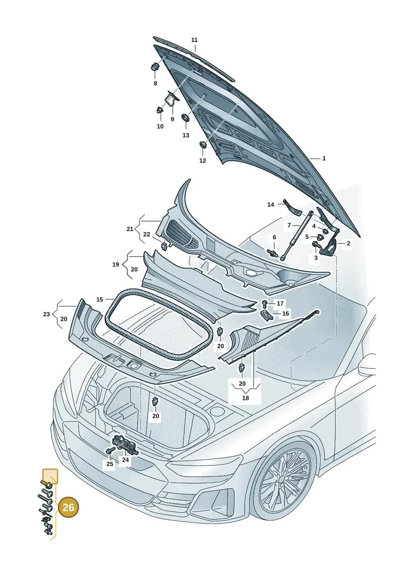 4J1098615 — Audi RS e-tron GT (2020-2025) diagram 4j1823000, position 26