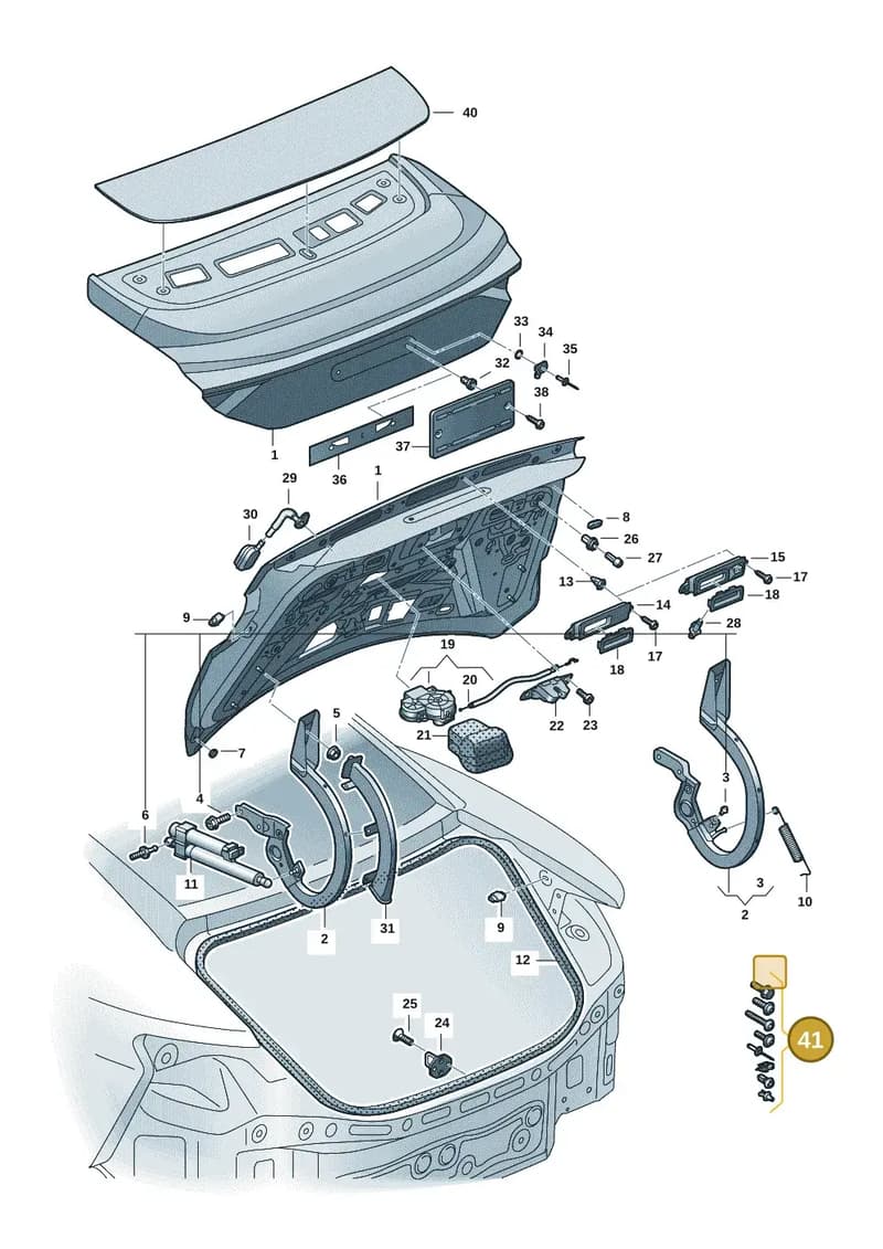 4J1098617 — Audi RS e-tron GT (2020-2025) diagram 4j1827000, position 41