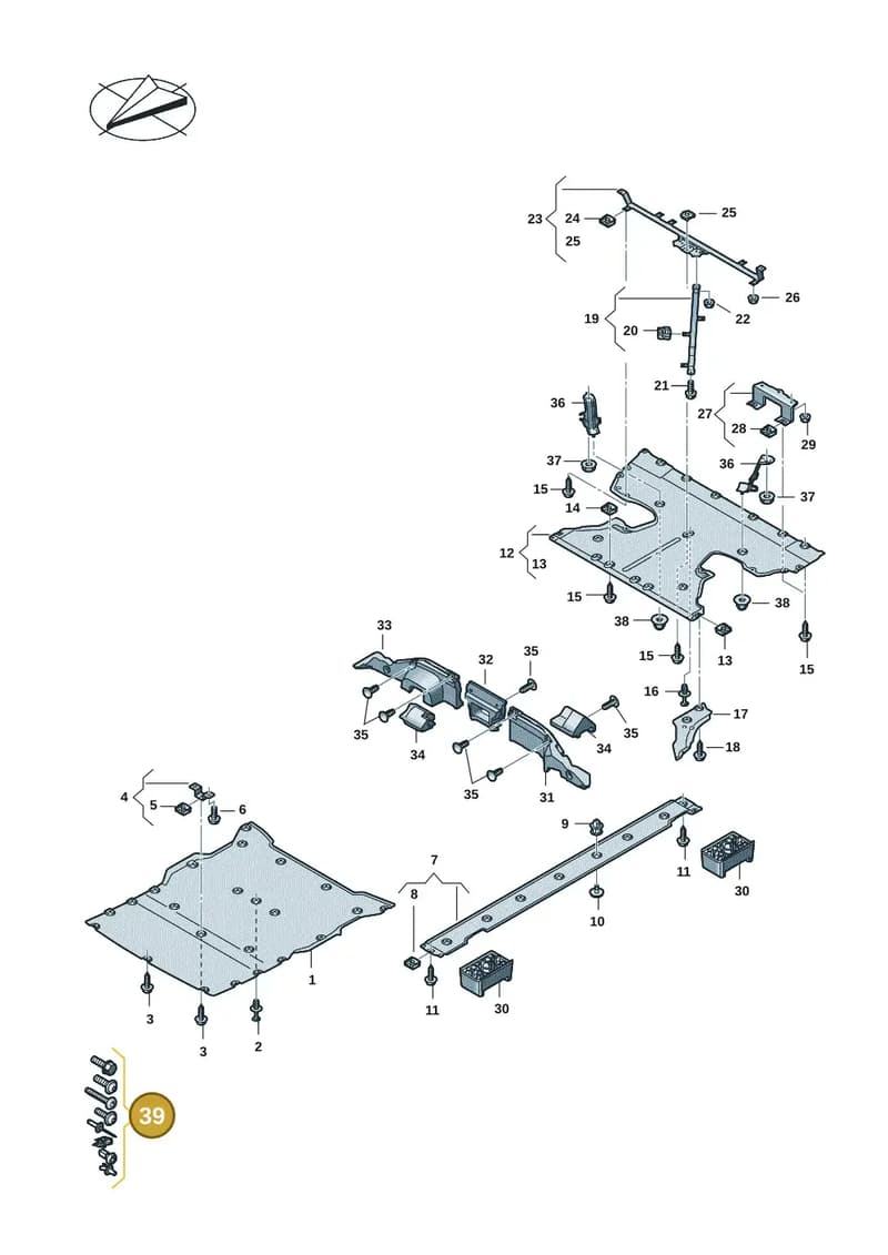 4J1098646A — Audi RS e-tron GT (2020-2025) diagram 4j1825000, position 39