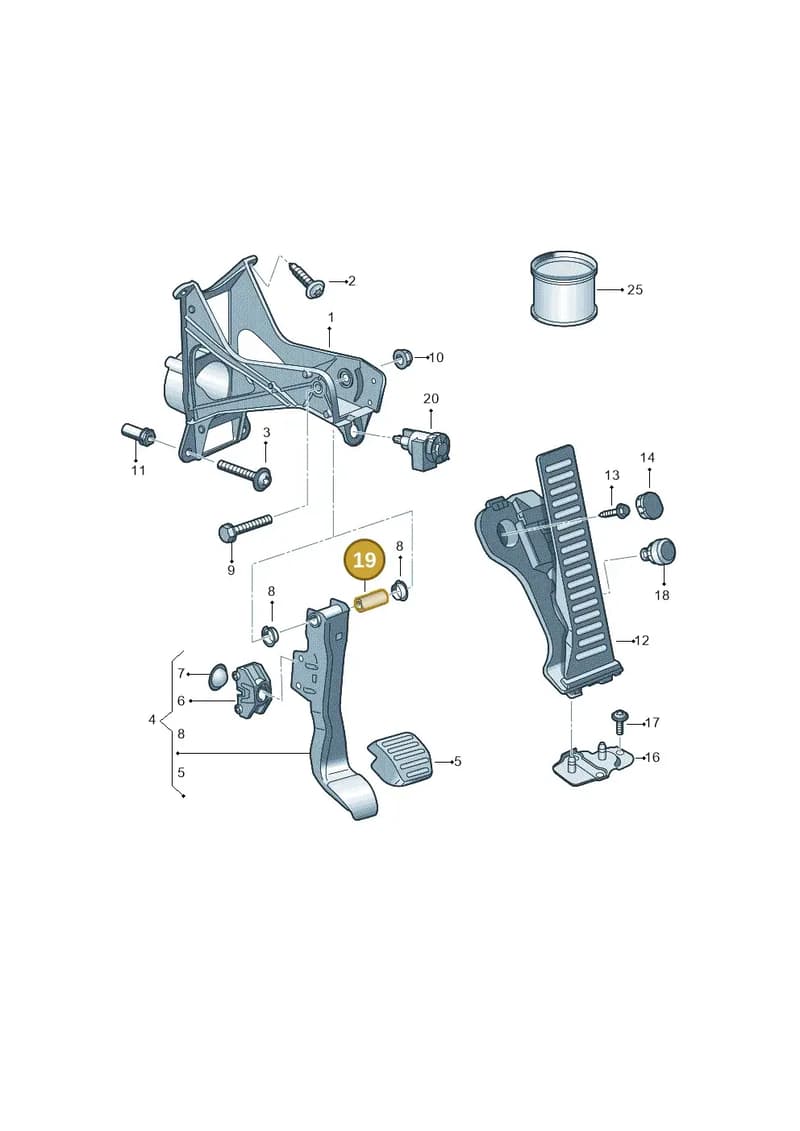 4J1723311C — Audi R8 Spyder (2015-2024) diagram 872721600, position 19