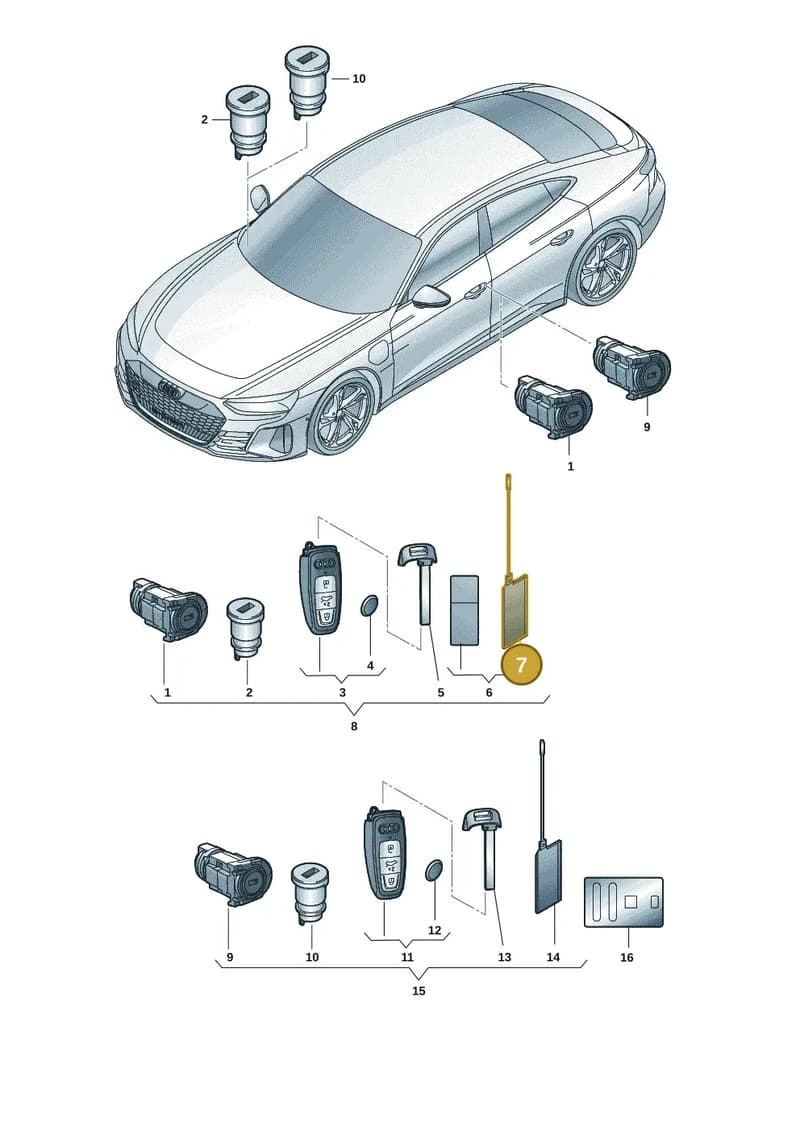 4J1898374LNOP — Audi RS e-tron GT (2020-2025) diagram 4j1837010, position 7