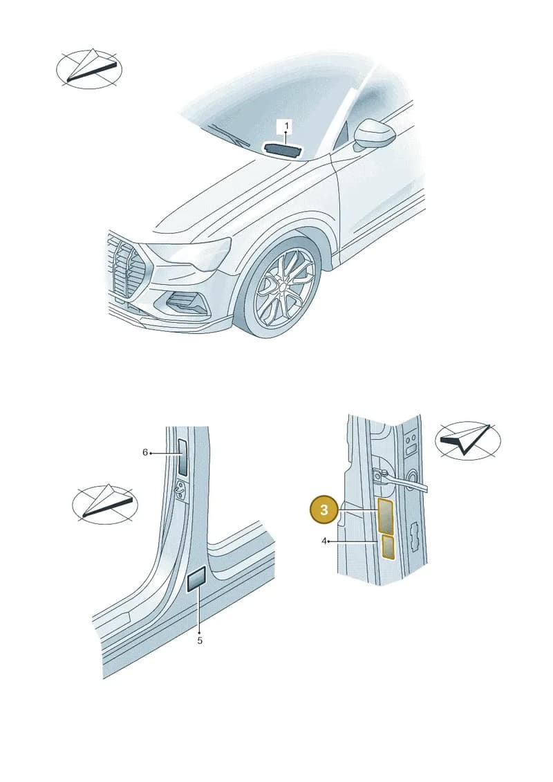 4J3010031B — Audi A3 Sportback (2019-2025) diagram 597010200, position 3