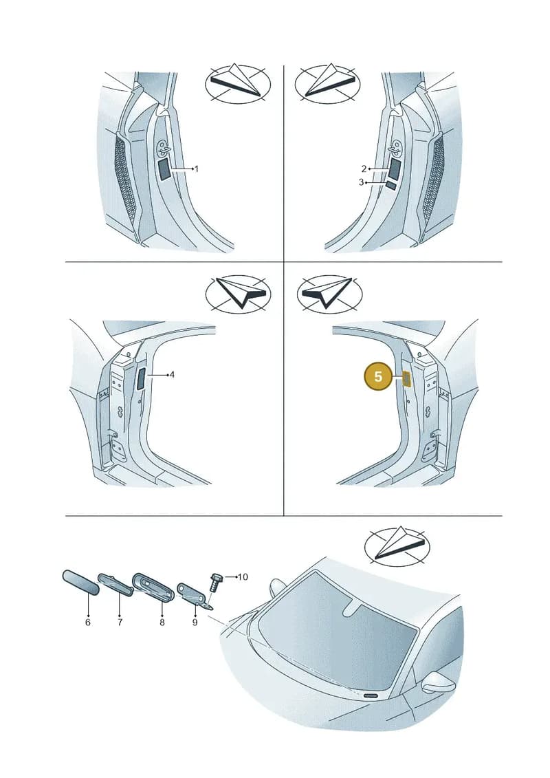 4J3010031B — Audi R8 Spyder (2015-2024) diagram 872010150, position 5