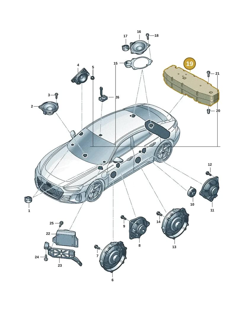 4J3035382 — Audi RS e-tron GT (2020-2025) diagram 4j1035350, position 19