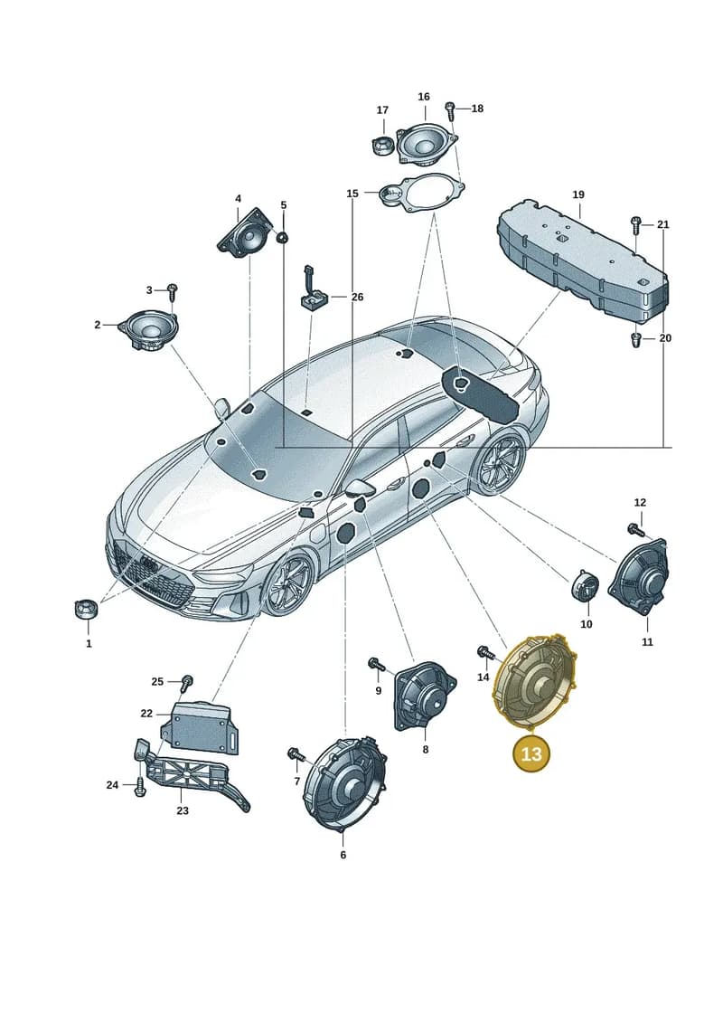 4J3035453 — Audi RS e-tron GT (2020-2025) diagram 4j1035350, position 13