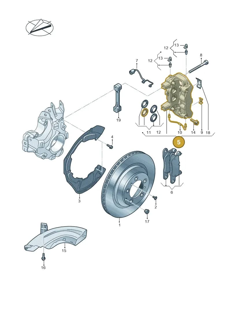 4J3615423J — Audi RS e-tron GT (2020-2025) diagram 4j1615060, position 5
