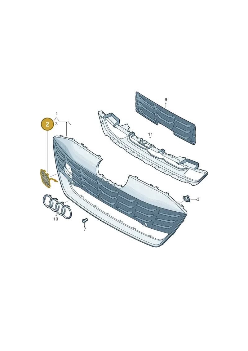 4J3807155BGRU — Audi RS e-tron GT (2020-2025) diagram 4j1853300, position 2