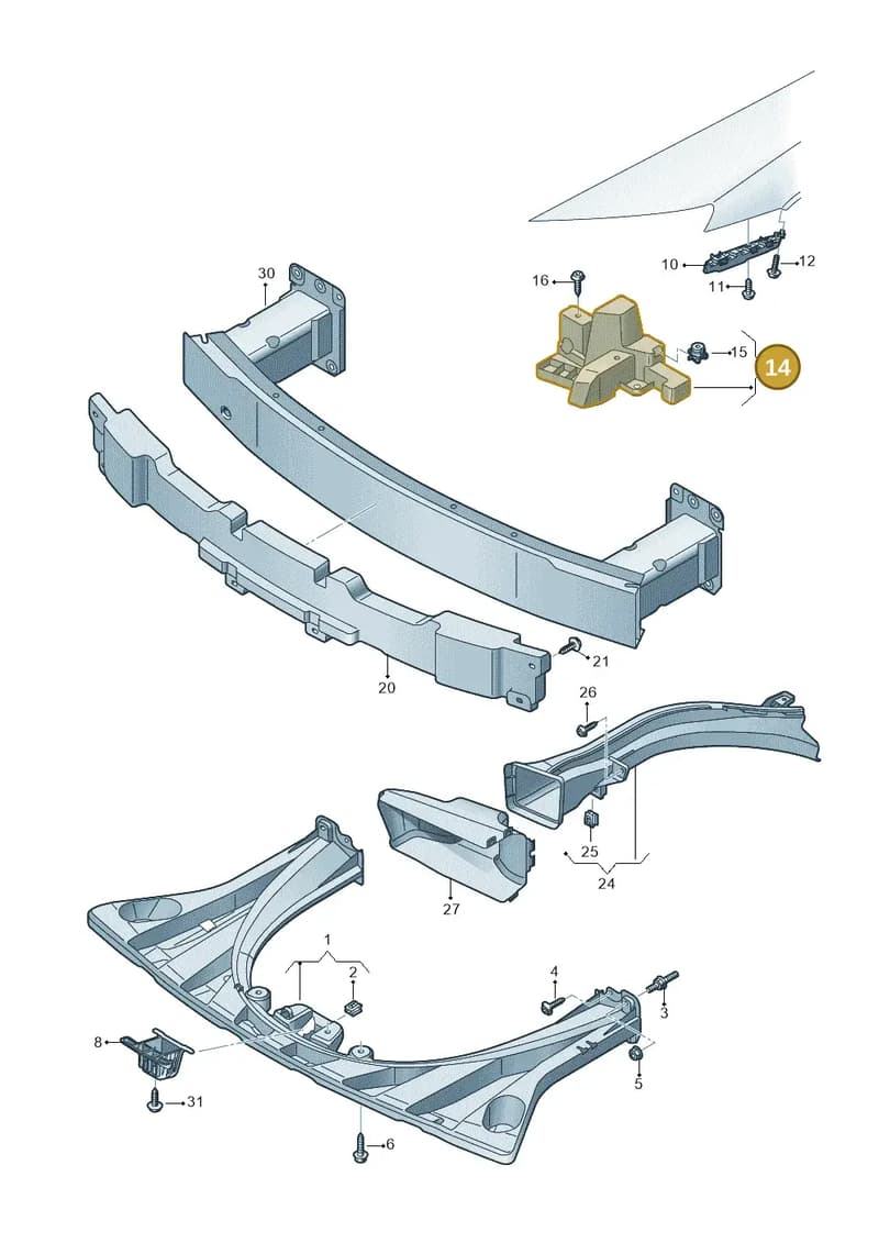 4J3807348 — Audi RS e-tron GT (2020-2025) diagram 4j1807000, position 14