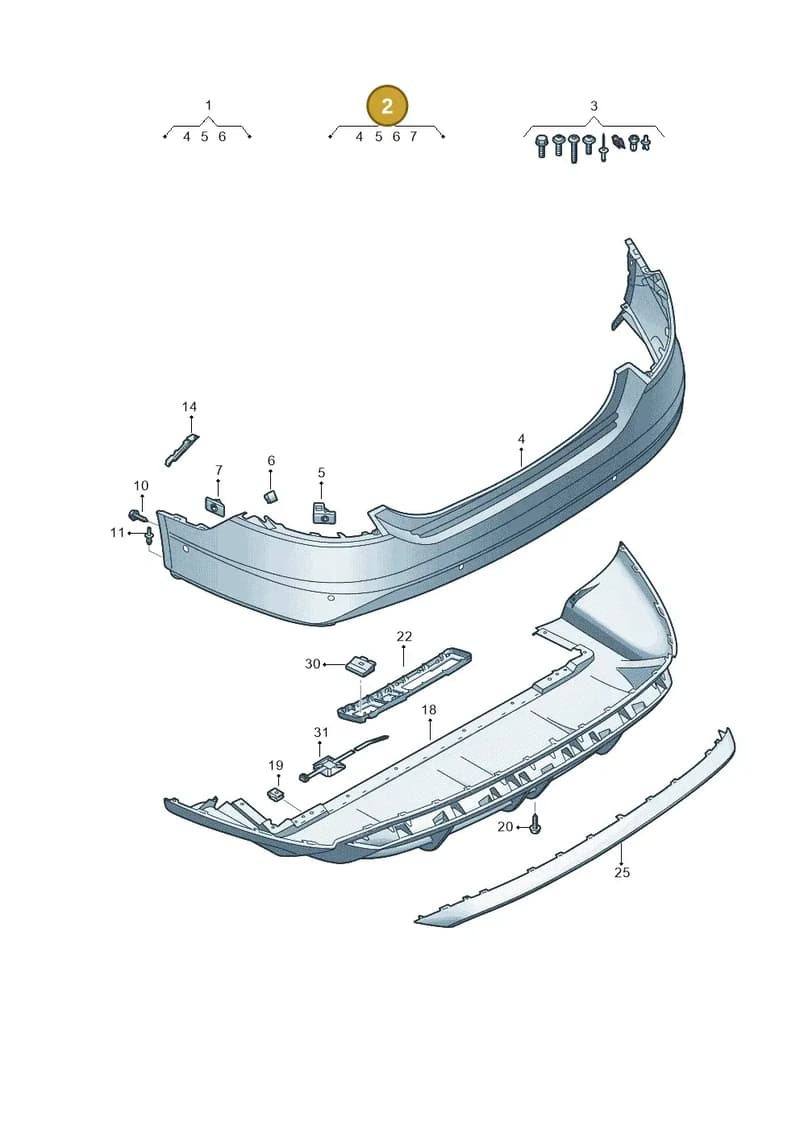 4J3807421CGRU — Audi RS e-tron GT (2020-2025) diagram 4j1807700, position 2