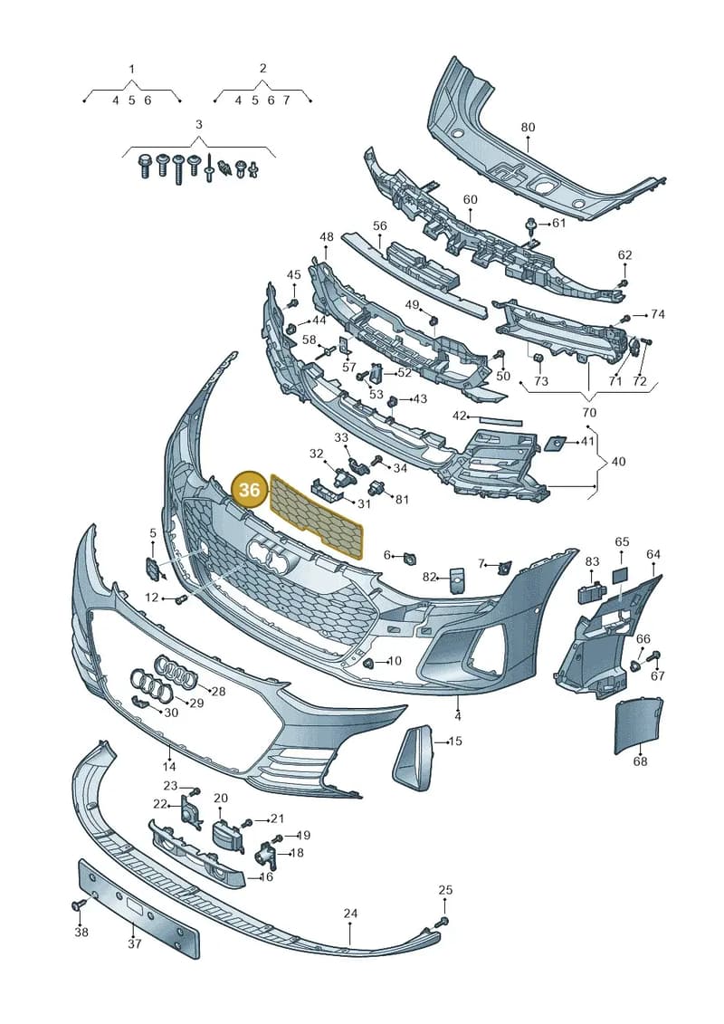4J3807529 — Audi RS e-tron GT (2020-2025) diagram 4j1807100, position 36