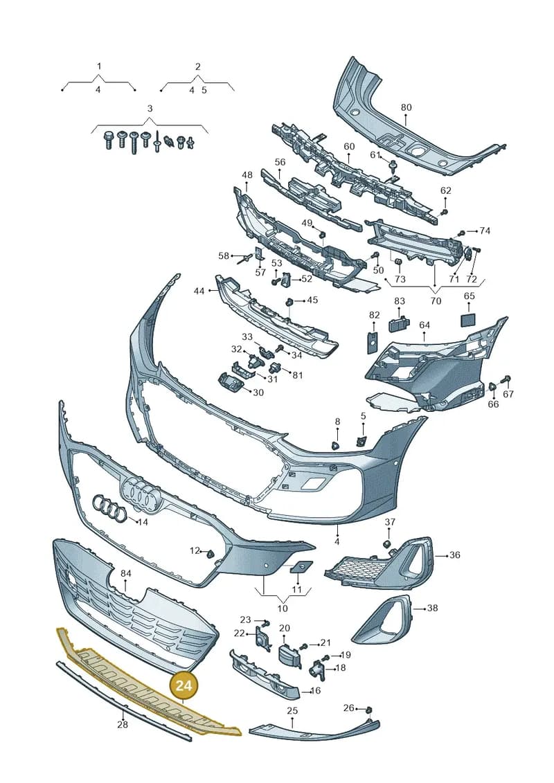 4J3807541AT94 — Audi RS e-tron GT (2020-2025) diagram 4j1807200, position 24