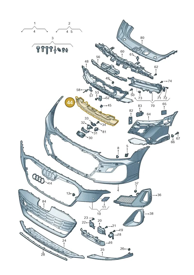 4J3807683B9B9 — Audi RS e-tron GT (2020-2025) diagram 4j1807200, position 44