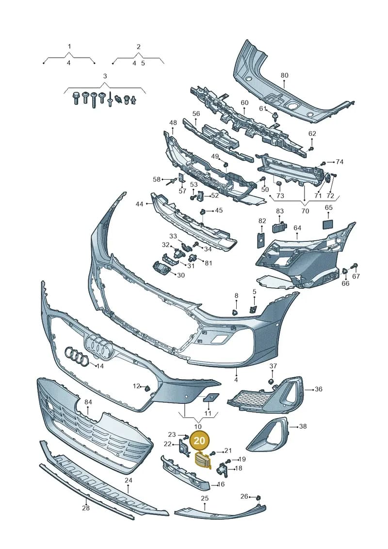 4J3807824A9B9 — Audi RS e-tron GT (2020-2025) diagram 4j1807200, position 20