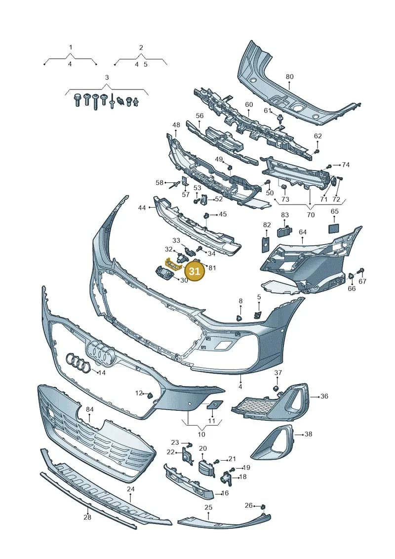 4J3807997 — Audi RS e-tron GT (2020-2025) diagram 4j1807200, position 31