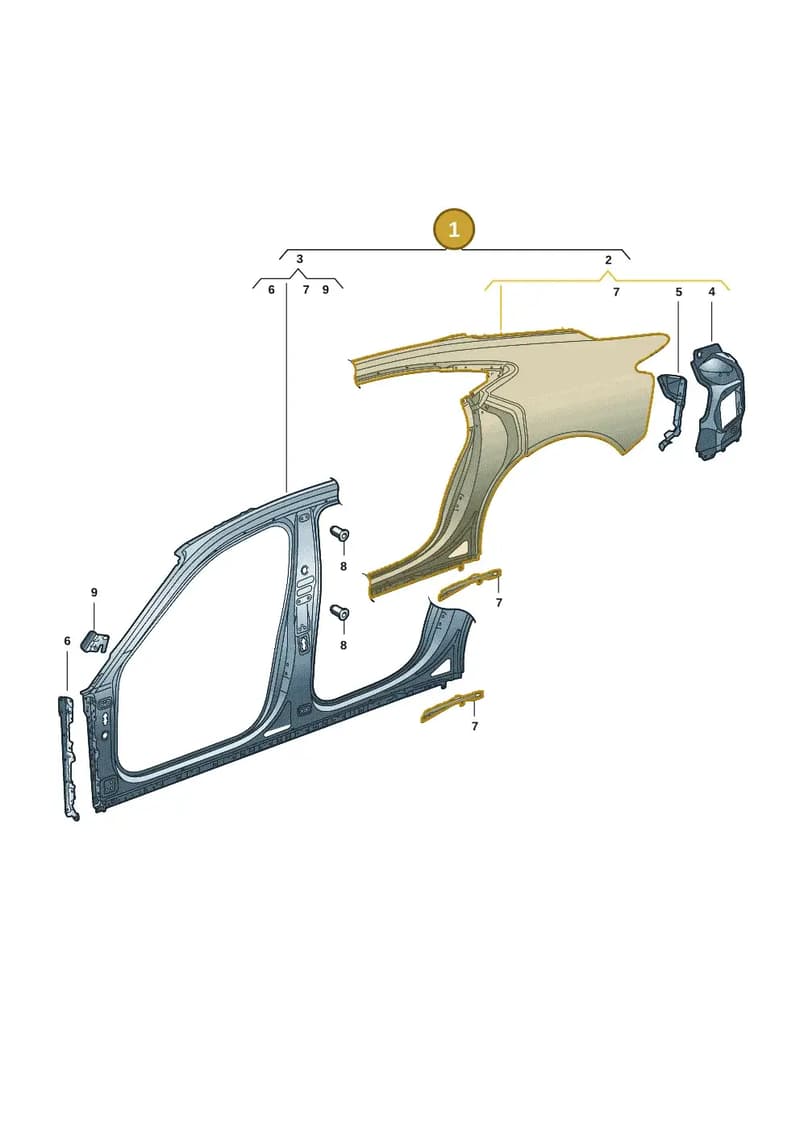 4J3809604 — Audi RS e-tron GT (2020-2025) diagram 4j1809050, position 1