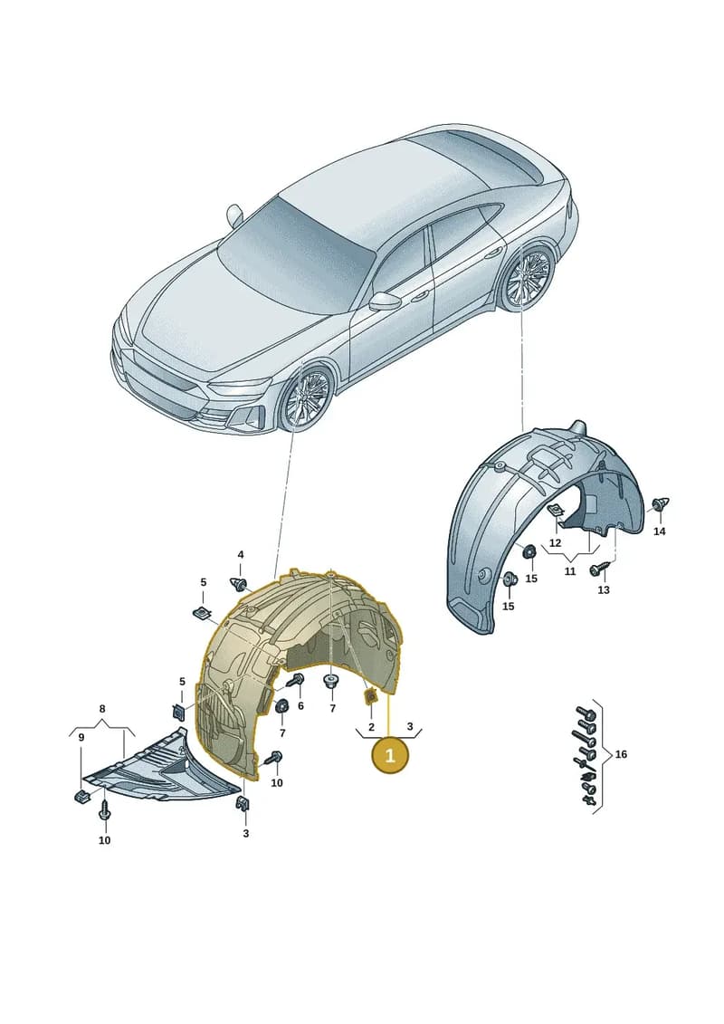 4J3810907D — Audi RS e-tron GT (2020-2025) diagram 4j1821500, position 1
