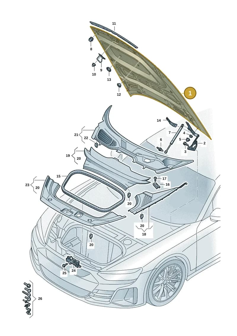 4J3823031E — Audi RS e-tron GT (2020-2025) diagram 4j1823000, position 1