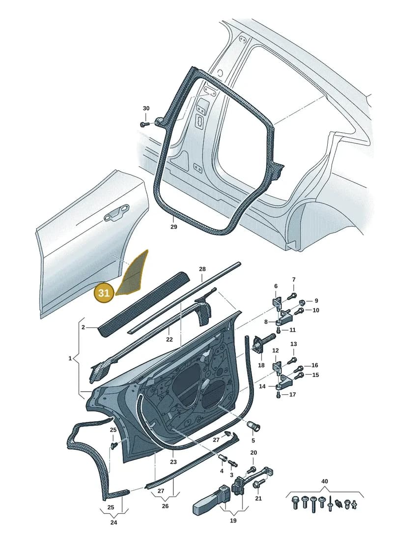 4J3831447 — Audi RS e-tron GT (2020-2025) diagram 4j1833010, position 31