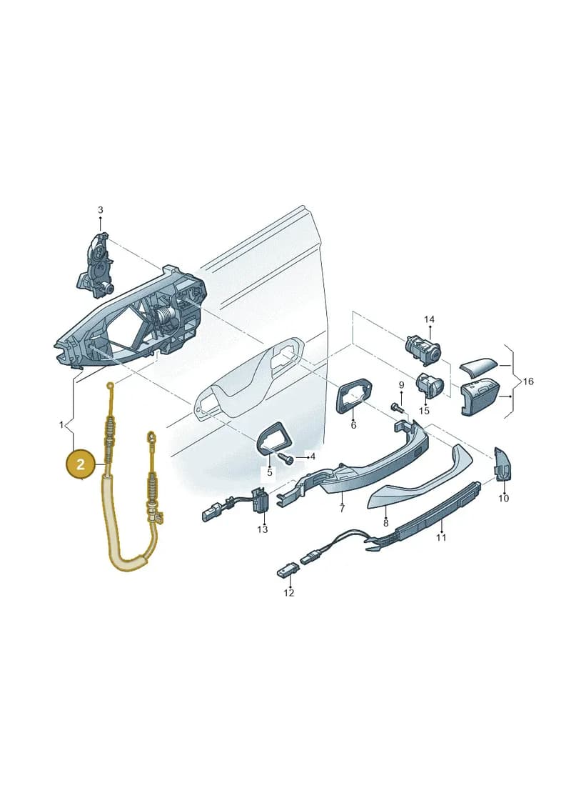 4J3837099 — Audi RS e-tron GT (2020-2025) diagram 838837000, position 2
